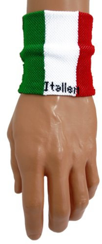 Sportfanshop24 Schweißband/Armband/Handgelenkband ITALIEN 1 Stück sehr gute Qualität