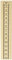 Florilèges Design FE111091 Stempel Scrapbooking Meter Couture Beige 3 x 15 x 2,5 cm