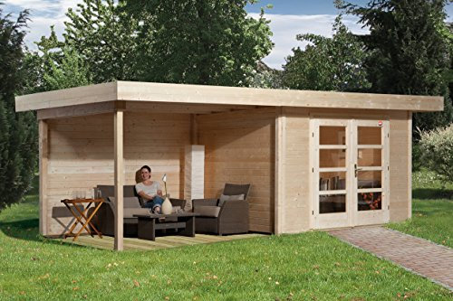 weka Designhaus 126 A Gr.2, natur, 28 mm, DT, Anbau 300 cm, ohne RW