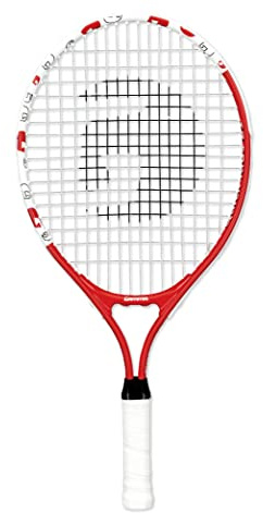 GAMMA Sports Junior Tennis Racquet: Quick Kids 21 Inch Tennis Racket - Prestrung Youth Tennis Racquets for Boys and Girls - 93 Inch Head Size - Red