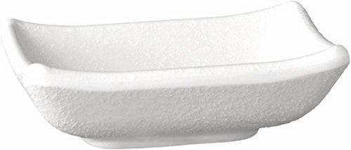 APS 83946 Schale ZEN, 9 x 7 cm, Höhe 2,5 cm, 0,05 Liter, Melamin, weiß, Steinoptik