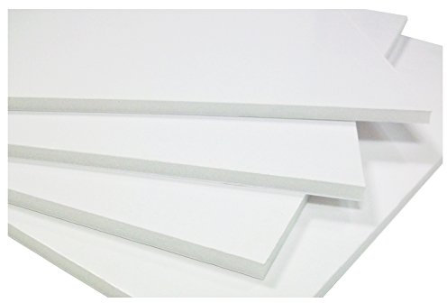Westfoam Darcol Packaging-Schiuma rettangolare, formato A4, 3 mm, colore: bianco (confezione da 30 fogli