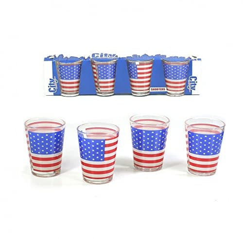 Pack 4 Verres Shooters USA