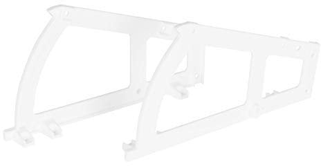 Gedotec Kippbeschlag für Schuhschränke Schuhablage mit 1-Fach | Drehbeschlag Kunststoff weiß | Möbel-Scharnier zum Einbau in Schuh-Regal | 1 Stück - Schließ-Mechanismus für Schubladen & Türen
