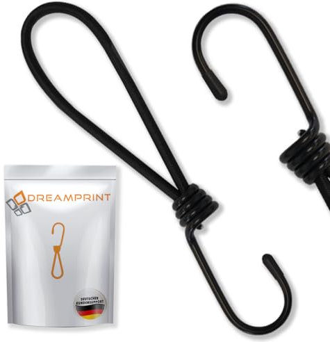 25 pezzi Tenditore di espansione 25cm Ø6mm Tenditore per telone nero con anello di aggancio a spirale Anello di espansione 250mm