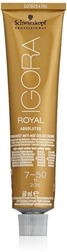 Schwarzkopf Igora Royal Coloración Permanente en Crema para el Cabello 7-50 - 60 ml.