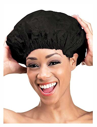 Qfitt Bonnet de Douche XL Noir