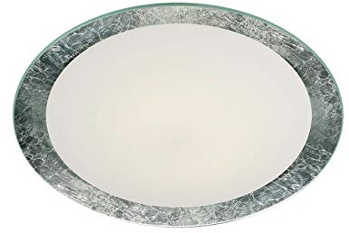 Trio Leuchten LED-Deckenleuchte Vancouver silberfarbig, Glas weiß satiniert 656812089