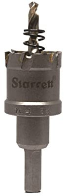 Starrett Carbide Tipped Hole Saw - CTD32 TCT Deep Cut Holesaw Cutter - For Metal Stainless Steel Iron Aluminium - 32mm