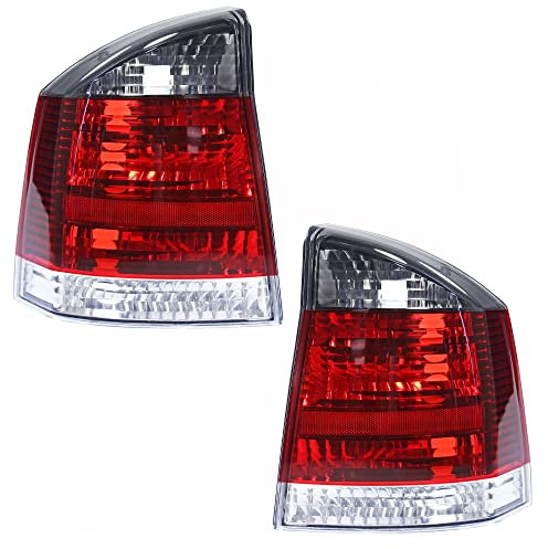 BESTPRICE 2x Heckleuchte links Blinker rauchgrau ohne Lampenträger Kompatibel mit OPEL VECTRA C (Z02), VECTRA C CC (Z02)