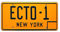 Ghostbusters | ECTO-1 | Metal Stamped License Plate
