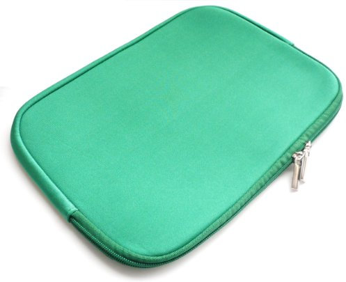 Emartbuy Green 13-15 Inch Water Resistant Neoprene Soft Zip Case Cover Sleeve & Zip Compatible with Laptops Listed Below