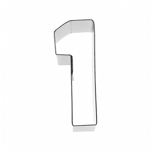 Birkmann 1010713210 Emporte-pièce en forme de chiffre 1, 6 cm, plastique, gris, 5 x 3 x 2 cm