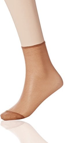 DIM Socquettes Femme Sublim Voile Brillant x2, Gazelle, Taille unique