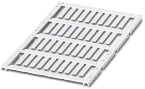Phoenix Contact US-WMT Kabel-Markierer Einsatz, Weiß, Ø 0.6mm - 22mm, 4mm x 18 mm, 40 Stück, Packung a 10 Stück