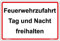 Schild Feuerwehrzufahrt Tag und Nacht freihalten Hinweisschild 300x200mm stabile Aluminiumverbundplatte 3mm stark
