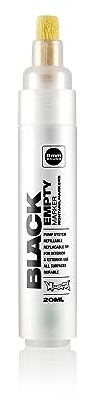 Montana Black Empty Marker, 8mm, Round (040530)