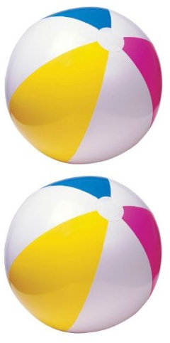 Intex Aufblasbarer Strandball in verschiedenen Farben, 24 2er-pack La Couleur Peut Très
