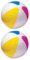 Intex Aufblasbarer Strandball in verschiedenen Farben, 24 2er-pack La Couleur Peut Très