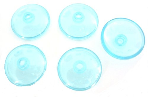 5 LEGO Dish 3 x 3 Inverted (Radar) Trans Light Blue