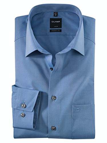 OLYMP Luxor modern fit Hemd extra Langer Arm Chambray hellblau