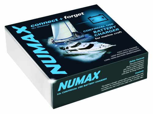 121000MARINE - Numax 'Connect & Forget' 12V 10A Marine Battery Charger