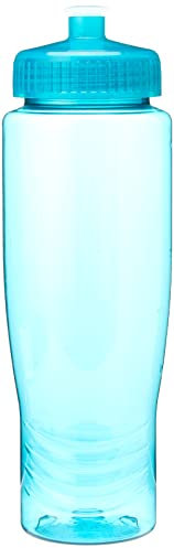 eBuyGB Sports/Gym Drinking Water Bottle, BPA-Free Plastic, Transparent Blue, 800ml