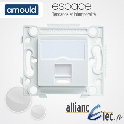Arnould 60525 - Prise RJ45 catégorie 6 écrantée (FTP) - Lumière