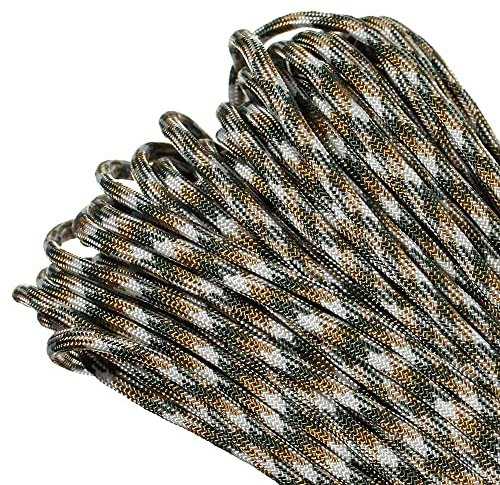 PARACORD PLANET 25 feet Mil-Spec Commercial Grade 550lb Type III Nylon Paracord Camo