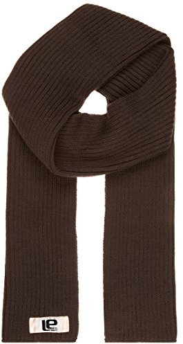 Lower East Herren breitrippiger Strickschal, Braun, Einheitsgröße
