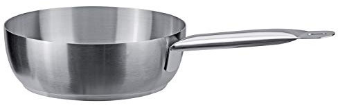 PIAZZA Casseruola Bombata in Acciaio Inox - Collezione Chef - Diametro 22 cm