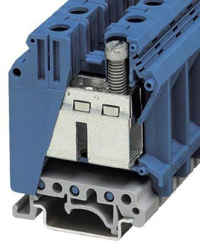 Phoenix Contact UK 35 BU Anschlussklemmenblock für Durchkontaktierung 1 Blau, 0.75mm², 1kV Schraubbefestigung ATEX, Packung a 50 Stück