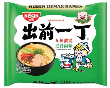 Nissin Tonkotsu Instant Noodles 100 g (Packung mit 10)