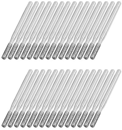 sourcing map 3 mm x 45 mm Zylinder geformt Schleifstifte Diamant Bits 30 Stück de