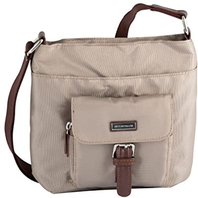 TOM TAILOR Rina Damen Hobo Bag Schultertasche Mittelgroß Beige