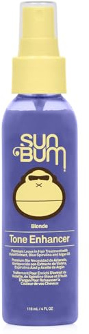 Sun Bum Blonde Tone Enhancer – Neutralisiert Gelbstich und verstärkt Farbe und Glanz von blondem Haar – Schützender Toner gegen UV-Strahlen – Ohne Parabene und ohne Tierversuche – 118 ml | Neutralisiert Messing und verbessert die Farbe und den Glanz von blondem Haar, schützt das Tonic vor UV-Strahlen