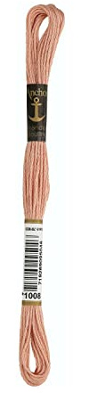 Anchor Embroidery Threads 100% Cotton 1008 8m 3