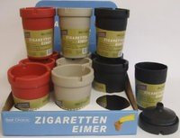 Unbekannt Aschenbecher Ascher Zigaretteneimer selbstlöschend 12 Stück Gatrobedarf
