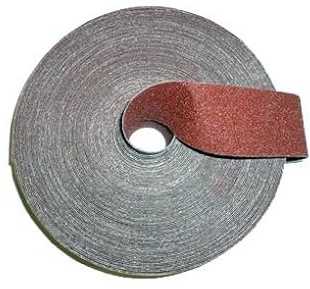 OC-PRO Rouleau Abrasif d'Atelier Grain 60, Toile Support Flexible, Oxyde d'Aluminium, Métal, Ponceuse Orbitale, À Disque, Bande, Meuleuse d'Angle, Tambour