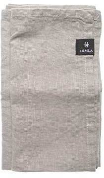 Himla Servietten grau 4-er Set Leinenservietten Stoffservietten Stoff waschbar Sunshine Ash - 45x45 cm - 100% Leinen Natur - pflegeleicht - bügelfrei
