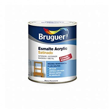 Bruguer Acrylic Multisuperficie Esmalte al agua Satinado Verde Lima 250 ml