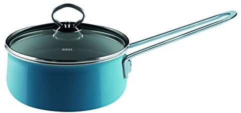 Riess 0730-010 Nouvelle - Cacerola con tapa de cristal (parte superior de aguamarina), color azul