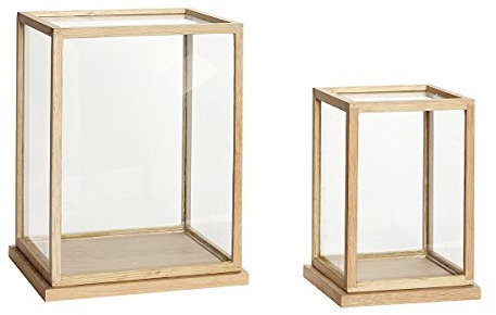 Hübsch Vitrine aus Eiche/Natur 2er Set