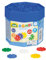 Lena 35945 Steckspiel Rondi 25 in Baudose, 170 Teile in bunten Farben, ca. 25 mm, Konstruktionsspielzeug mit Steckteilen, Spielset mit Steckbausteine für Kinder ab 2 Jahre, Schneeflocken Bausteine