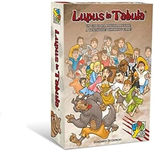dV Giochi Werwölfe Lupus in Tabula Deluxe Brettspiel für 8-24 Spieler, Rot