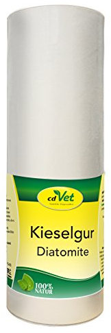 cdVet Naturprodukte Kieselgur 250 g - Hund, Katze, Vogel, Kleintiere - Trockenhilfsstoff - Feuchtigkeitsbindend - bindet Floh + Milbenkot - Stallhygiene - Stallklima - 100% Natur - Kieselalgen -