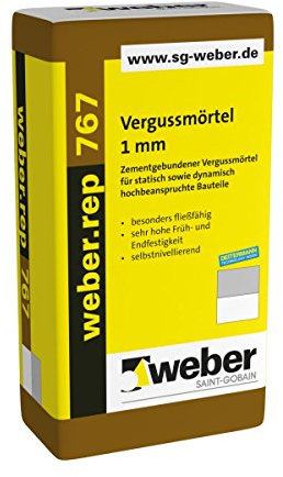 Weber.rep 767, 25 kg – Mortero de 1 mm