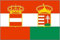 U24 Motorradflagge Österreich-Ungarn Handelsflagge Fahne Flagge 20 x 30 cm