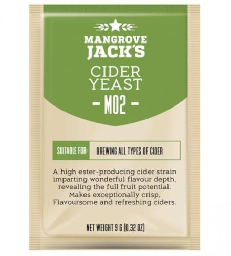 Mangrove Jack's Yeast Cider M02 Craft Series Yeast 9g treats 23L