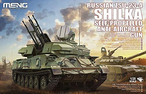 Meng 1:35 Scale Russian ZSUScale23Scale4 Shilka Self Propelled AntiScale Aircraft Gun Model Kit